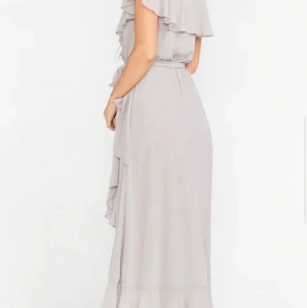 MUMU JESS RUFFLE MIDI DRESS - Picture 4 of 4